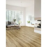 Check Vinylboden Kork-Klick-Vinyl World of SPC Village Collection 1220×180 mm, Landhausdiele, inkl. Kork-Trittschalldämmung, Packung, In 1 Packung: 20 Paneele - 2,635m², 1 Packung: 20 Paneele - 2,635m²