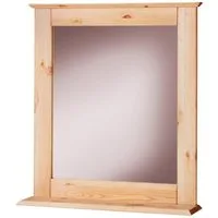 welltime Badspiegel Venezia Landhaus/Sund, Badmöbel, Breite 58 cm, Rahmen aus Massivholz