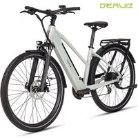 DERUIZ E-Bike Cityrad Quartz M 250W 55 Nm Drehmomentsensor, bis 25 km/h,121 km, 8 Gang Shimano Altus Schaltwerk, Heckmotor, 483 Wh