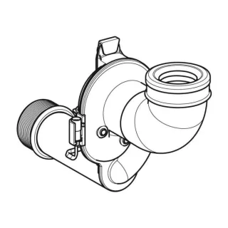 Geberit UR-Siphon senkrecht mit Sensor 242151001 für UR-Steuerungen ab 2009