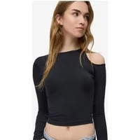 No Matter What Crop-Top Langarmshirt