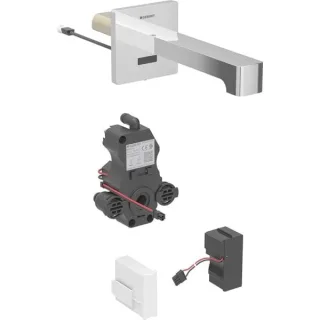 Geberit Waschtischarmatur Brenta Wandmontage mit UP-Funktion Netz L 17cm mit Mischer, 116272211 116272211