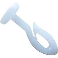 rewagi Gardinengleiter Universal - Innenlaufgleiter, Stechhaken, Gardinenhaken, Gardinen, Vorhänge, Gardinenschiene, Schiebegardinen, Flächenvorhänge, (50-St., Steck Gleiter mit Rundkopf Ø 7mm), Verkaufseinheit: 25, 50, 100 Stück