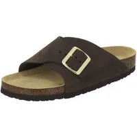 AFS-Schuhe 215076 Sommer Pantolette für Damen mit Fußbett, bequeme Sandalen aus Leder