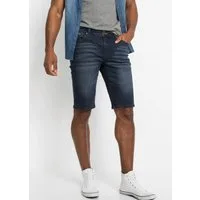 bonprix Bermudas mit Used-Effekt, aus Baumwolle und Elasthan, schmale Passform