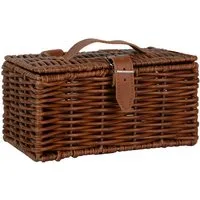 UNUS GARDEN Fahrradkorb Korb in weidenoptik Fahrradkorb KLEIN für vorne (Braun 11x22x13cm (HxBxT), für Handy, Portemonnaie oder Sonnenbrille
