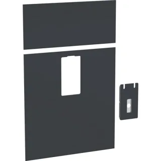 Geberit Frontverkleidung zu Monolith Sanitär- modul für Waschtisch B 73cm Glas schwarz, 242702SJ1 242702SJ1