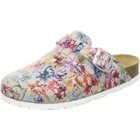 AFS-Schuhe 290099 Clogs Pantolette für Damen aus Leder mit Fußbett, Hausschuhe Made in Germany