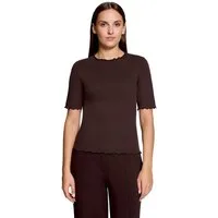 Cartoon Kurzarmshirt Damen mit Kragen (1-tlg)