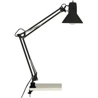 Brilliant Tischleuchte HOBBY, ohne Leuchtmittel, 70cm Höhe, E27 max. 40W, schwenkbar, Metall, Druckschalter