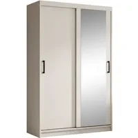 Beautysofa Kleiderschrank HELA moderner Kleiderschrank mit Spiegel (Schiebetürenschrank mit Kleiderstange und Regalböden, Schrank für Schlafzimmer, Flur & Ankleidezimmer) wahlweise ohne oder mit Schubkasteneinsätzen