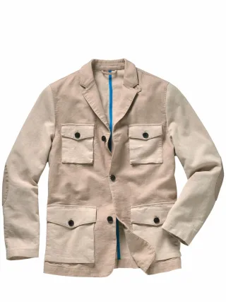 Mey & Edlich Herren Field-Sakko Beige 65 % Baumwolle, 34 % Leinen, 1 % Elasthan