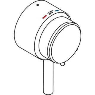 hansgrohe Triostatgriff kpl.Pharo Duschpaneel 25971000 Comfort Plus