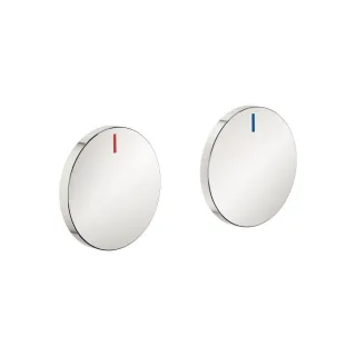 Dornbracht Set Griffeinsatz rot & blau CYO 11284811 Platin 11284811-08
