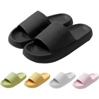 Mutig Badeschuhe Herren Damen,Original EVA Badeschlappen,weich & bequem Hüttenschuhe (Besonders weiches Material mit rutschfester Sohle,Bequem zu tragen, Wolkenweiches Tragegefühl,Slippers für Badezimmer,Perfekte Wahl) Hüttenschuhe Damen Herren Dusch