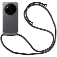 betterfon Handykette für Xiaomi 17 Ultra Hülle mit Band Case Handyhülle mit Kette Schwarz, Handyhülle mit Abnehmbar Kordel zum Umhängen