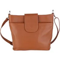 MIRROSI Umhängetasche Damen, Crossbody Bag, Echtleder Made in Italy (1 Tasche mit 1 oder 2 Gurte), verstellbaren Schulterriemen), 30x24,50x9cm (BXHXT) viel Stauraum