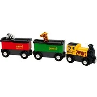 BRIO® Spielzeugeisenbahn-Lokomotive Brio World Eisenbahn Zug Safari-Zug 3 Teile 33722