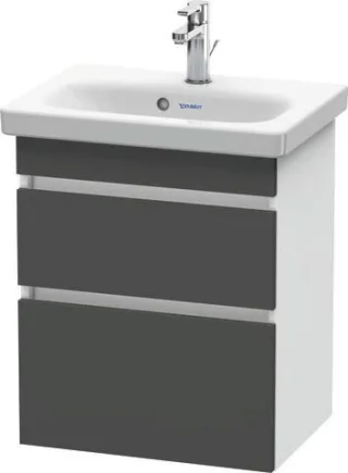 Duravit DuraStyle Waschtischunterbau wandhängend Graphit & Weiß Matt 500x368x610 mm - DS640304918 DS640304918