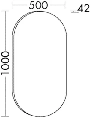 Burgbad Leuchtspiegel Lavo 2.0 1000x500x25 Lavo 2.0, SIJH050PN497 SIJH050PN497