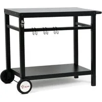 BBQ-Toro Grillablagetisch Grillwagen 85 x 50 x 81cm, Metall Grilltisch mit großer Arbeitsfläche