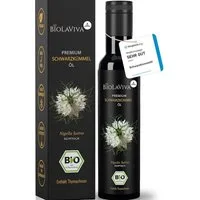 BIOLAVIVA Speiseöl : Bio - Schwarzkümmelöl - ungefiltert - kaltgepresst - laborgetestet, 250 ml, 1 St.