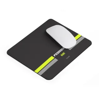 COVRZ Individuell gestaltetes Feuerwehr-Mousepad – mit individuellem Text 9" × 7.5" Ohne