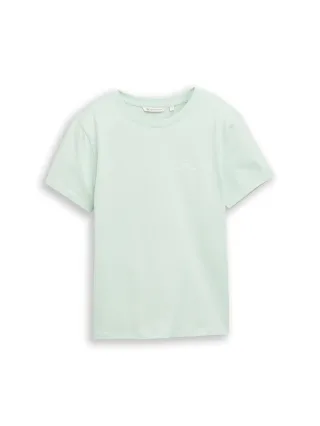 Denim Tom Tailor - T-Shirt mit Stickerei light matcha green - Gr. - XS