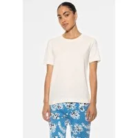 Mey Pyjamaoberteil Mey Damen T-Shirt Serie Tessie Unifarben (1-tlg) Basic Shirt, zeitloses Design, Baumwoll-Mix, Rundhals