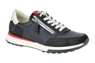 Paul Green Damenschuhe Sneaker 5310-03 dunkelblau rot wei? Velourleder Glattl...