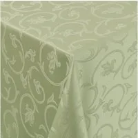 Moderno Tischdecke Tischdecke Stoff Damast Barock Jacquard Ranken Design mit Saum, Eckig 80x80 cm