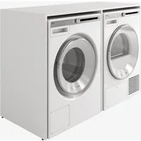 Platan Room Waschmaschinenumbauschrank DORA Waschmaschinenschrank 130 cm breit Überbauschrank Waschmaschine oder Wäschetrockner Schrank für Bad