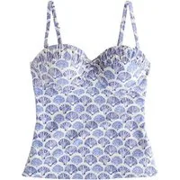 Next Tankini-Top Wattiertes Bandeau-Tankinioberteil mit Bügel (1-St)