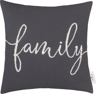 TOM TAILOR HOME Dekokissen "Family" aus hochwertiger Baumwolle, Kissenhülle ohne Füllung, 1 Stück
