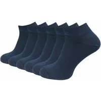 GAWILO Sneakersocken aus 100% Baumwolle für Herren (6-Paar) ohne drückende Naht über den Zehen - atmungsaktiv - absolut blickdicht