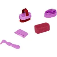 COPPENRATH DIE SPIEGELBURG Fellbürste Mini-Putzzeug - Pferdefreunde, (Set, 6-tlg), Set aus Kunststoff