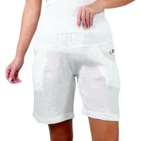 Mississhop Leinenhose 100 % Leinen Leinenshorts Bermuda kurze Hose 276