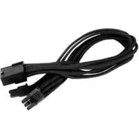 Verlängerungskabel SST-PP07-PCIB schwarz, 25cm
