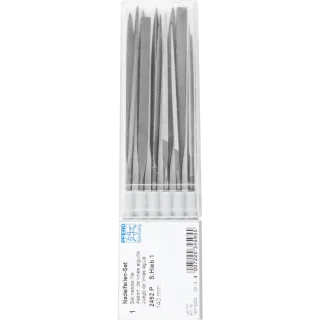PFERD TOOLS Präzisions-Nadelfeilen-Set 12-tlg. in Kunststoffbox 140mm Schweizer Hieb 1, mittel - 12712003