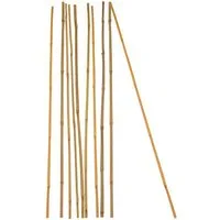 BigDean Ranksäule Pflanzstab Bambusstab 100% Naturprodukt Set, 10 St., Bambusstäbe, 100% Natur, Drinnen & Draußen geeignegt.