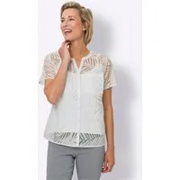 Sieh an! Klassische Bluse Kurzarm-Bluse Kurzarm