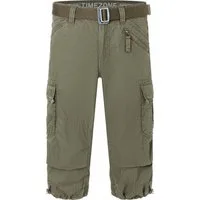 TIMEZONE Cargoshorts 3/4 Cargo loose fit Mid Waist Pants Loose MilesTZ 3/4 Cargo incl. Belt