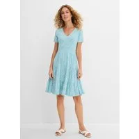 bonprix Jerseykleid für femininen Look, aus Viskose und Elasthan, A-Linie, Kurzarm