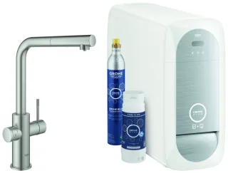 Grohe Blue Home Starter Kit 31539 auszb. Mousseur Bluetooth/WIFI L-Asl.supersteel, 31539DC0 31539DC0