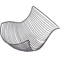 DESIGN DELIGHTS Obstschale GESCHWUNGENER FRÜCHTEKORB "SALOMON", schwarz, Metall, Brotkorb, Metall