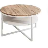 Lookway Couchtisch CIRI-X LOFT mit Ablage (1 Tisch), Durchmesser: ⌀ 70 cm