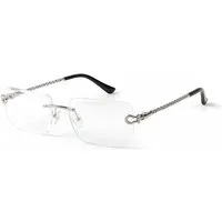 salazar.plus Sonnenbrille Premium Randlos Rechteckig Metallgestell Blau Braun Schwarz Grau Elegante randlose Metall-Sonnenbrille im modernen Rechteck-Design