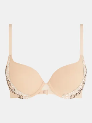 Chantelle Lingerie - Spice Bedeckender T-Shirt BH clay nude / black - Gr. - 70G