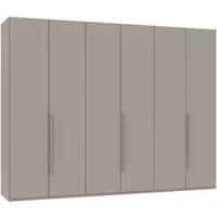 Wimex Drehtürenschrank Kleiderschrank London, in den Breiten 180cm, 225cm oder 270cm (mit verschiedenen Griffen in goldfarben, silberfarben oder schwarz) wahlweise mit Basic- oder Premium-Ausstattung erhältlich