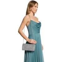 Vera Mont Abendtasche Damen im Glitzer-Look, Falten